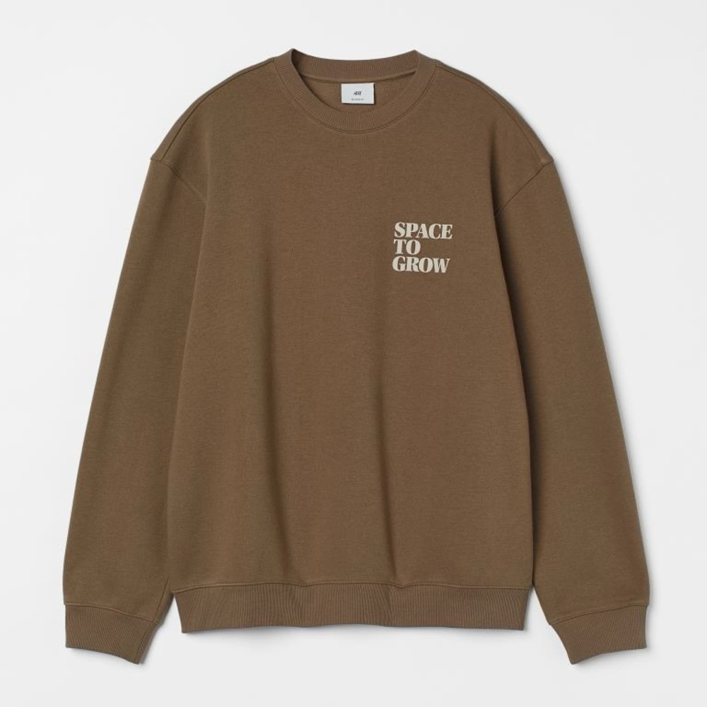 H&M Regular Fit Space to Grow Relaxed Fit Sweatshirt.